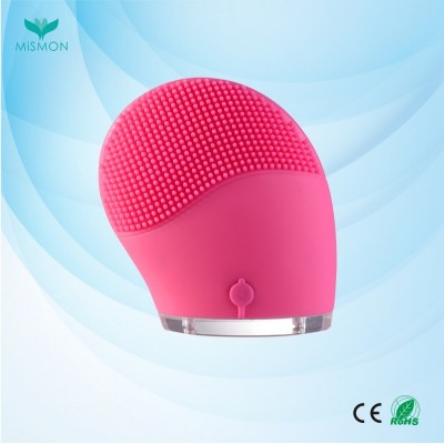 Girl's  USB  Mini Silicone Sonic  Washing Cleanser Electric face cleansing brush